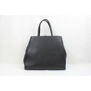 Fendi Leather Calfskin Toujours Suede Black